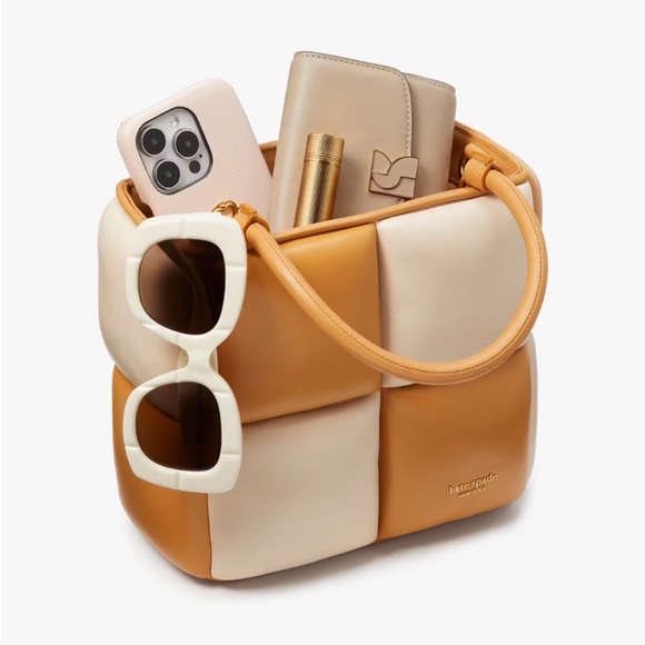 ♠️kate spade Boxxy Colorblocked Tote, Bare Multi NWT - Picture 4 of 15